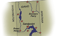 North Idaho Map - Real Estate Search